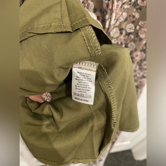 New! Joyfolie womens Isabella maxi dress olive floral - Picture 5 of 14